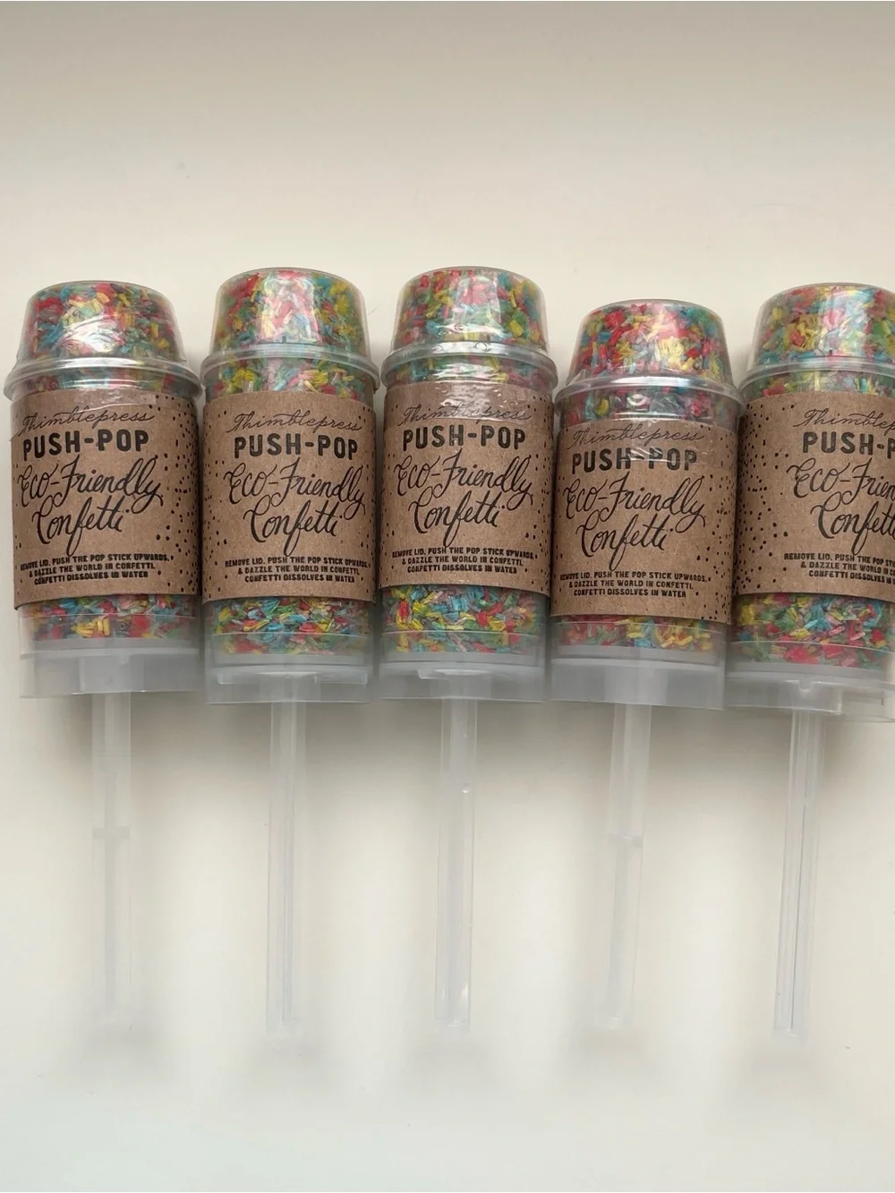 Push-pop confetti celebration birthday wedding graduation eco friendly baby